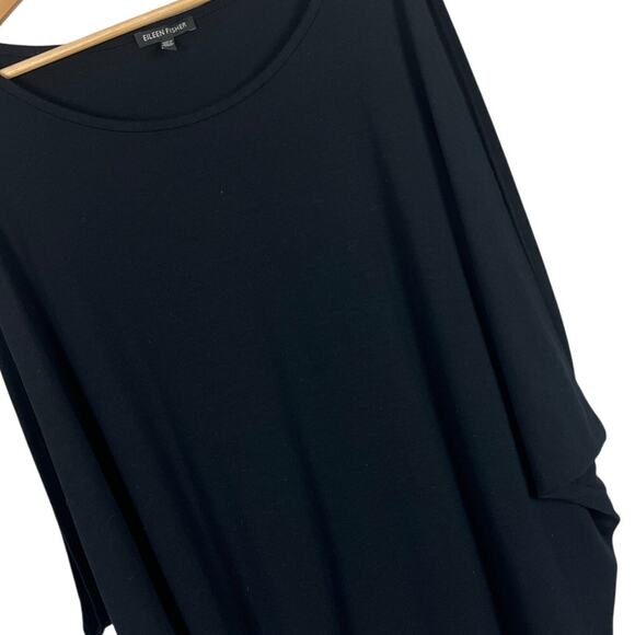 Eileen Fisher Tops - EILEEN FISHER Women's M Black Sleeveless Dolman Sleeve USA Made Lagenlook Blouse
